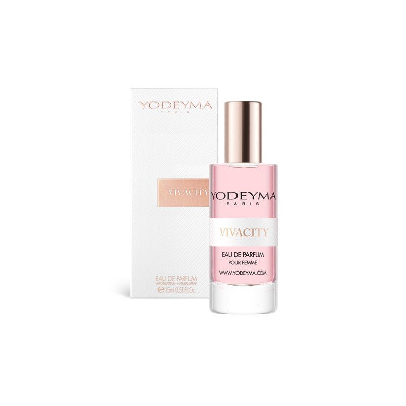 Yodeyma Vivacity 15 ml - es EDP női parfüm mini kiszerelésben, áttetsző üvegben