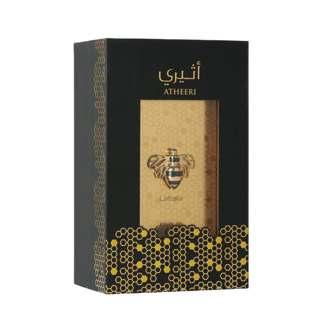 Lattafa Atheeri EDP női parfüm 100 ml-es kiszerelés doboza