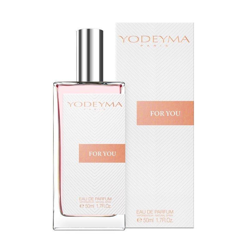 Yodeyma For You 50 ml - es EDP női parfüm közepes kiszerelésben, áttetsző üvegben
