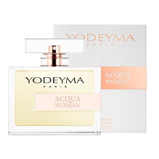 Yodeyma Acqua Woman 100 ml-es EDP női parfüm nagy kiszerelésben, áttetsző üvegben