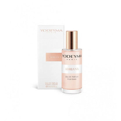 Yodeyma Adriana 15 ml-es EDP parfüm, praktikus kiszerelésben, áttetsző mini üvegben