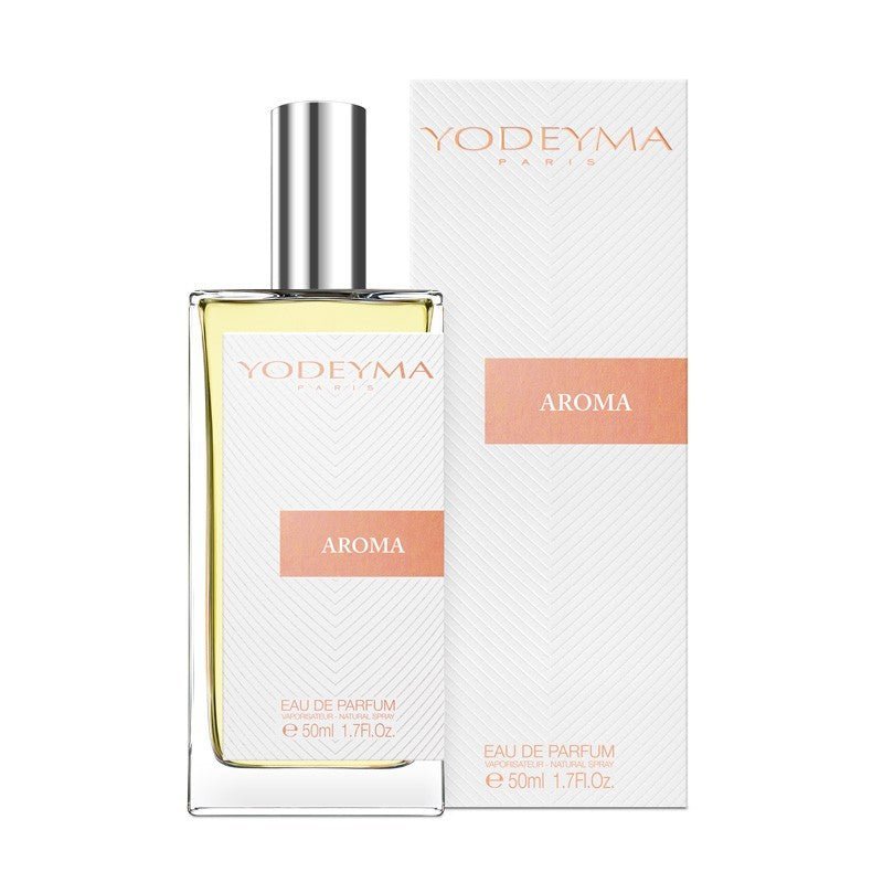 Yodeyma Aroma 50 ml - es EDP női parfüm közepes kiszerelésben, áttetsző üvegben