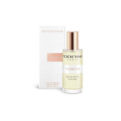 Yodeyma Atrápame 15 ml-es EDP női parfüm mini kiszerelésben, áttetsző üvegben