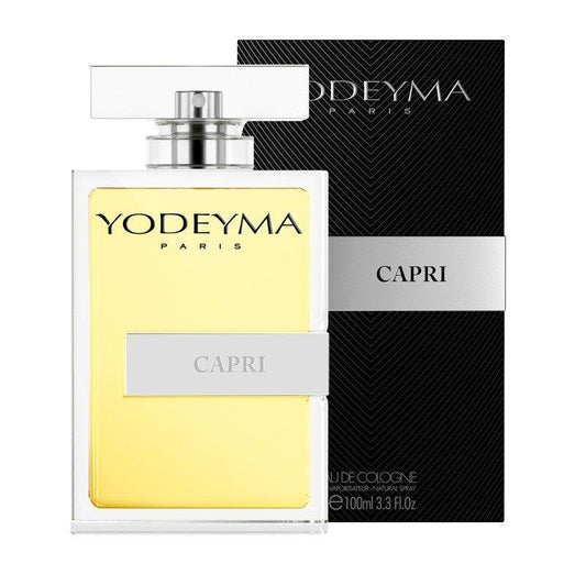 Yodeyma Capri 100 ml-es EDP férfi parfüm nagy kiszerelésben, áttetsző üvegben