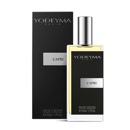 Yodeyma Capri 50 ml - es EDP férfi parfüm közepes kiszerelésben, áttetsző üvegben