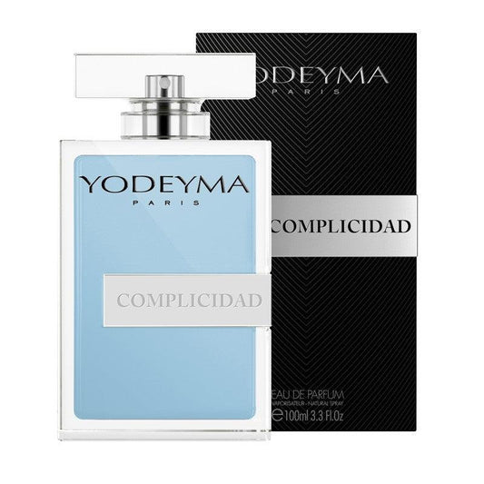 Yodeyma Complicidad 100 ml-es EDP férfi parfüm nagy kiszerelésben, áttetsző üvegben