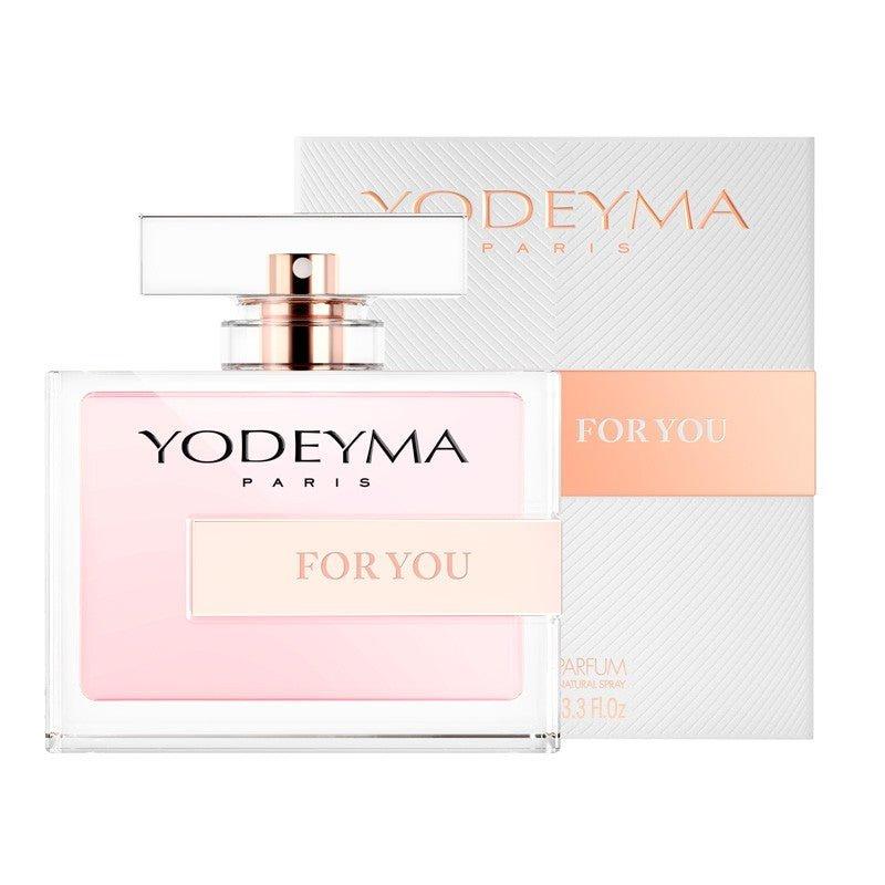 Yodeyma For You 100 ml - es EDP parfüm nagy kiszerelésben, áttetsző üvegben.