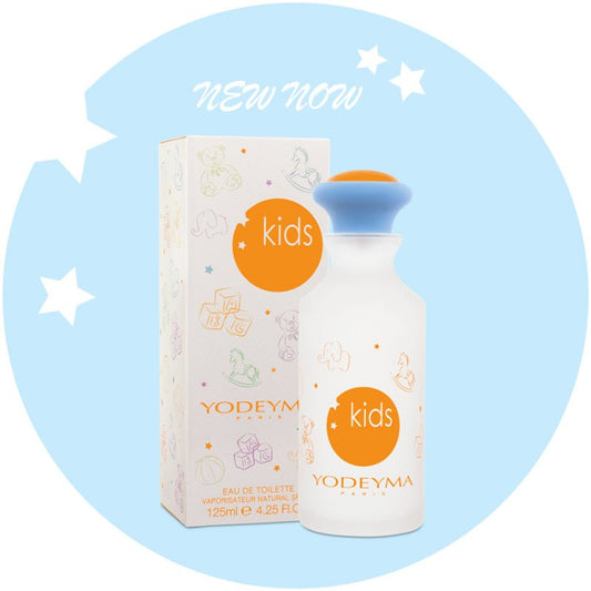 Yodeyma Kids 125 ml-es EDP gyerek parfüm nagy kiszerelésben, áttetsző üvegben