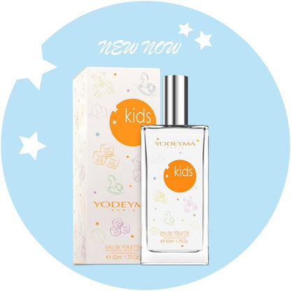 Yodeyma Kids 50 ml - es EDP gyerek parfüm közepes kiszerelésben, áttetsző üvegben