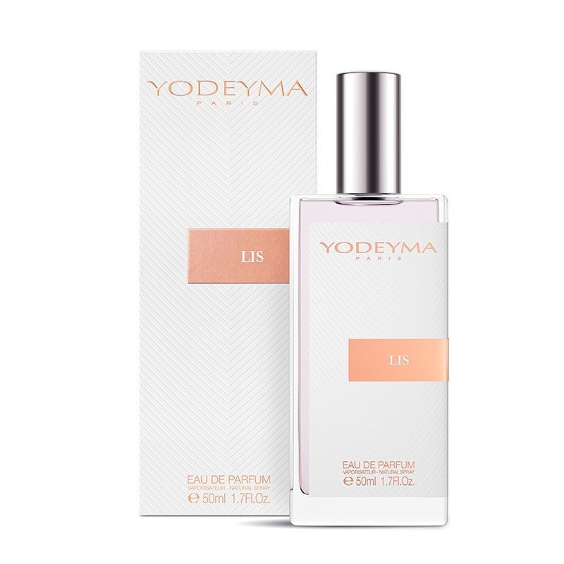 Yodeyma Lis 50 ml - es EDP parfüm közepes kiszerelésben, áttetsző üvegben