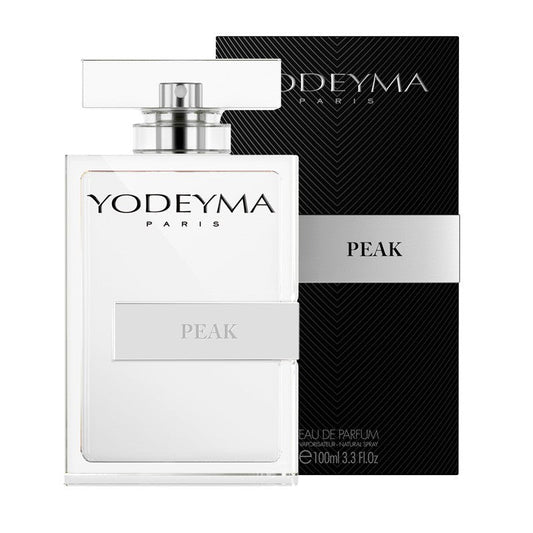 Yodeyma Peak 100 ml-es EDP férfi parfüm nagy kiszerelésben, áttetsző üvegben