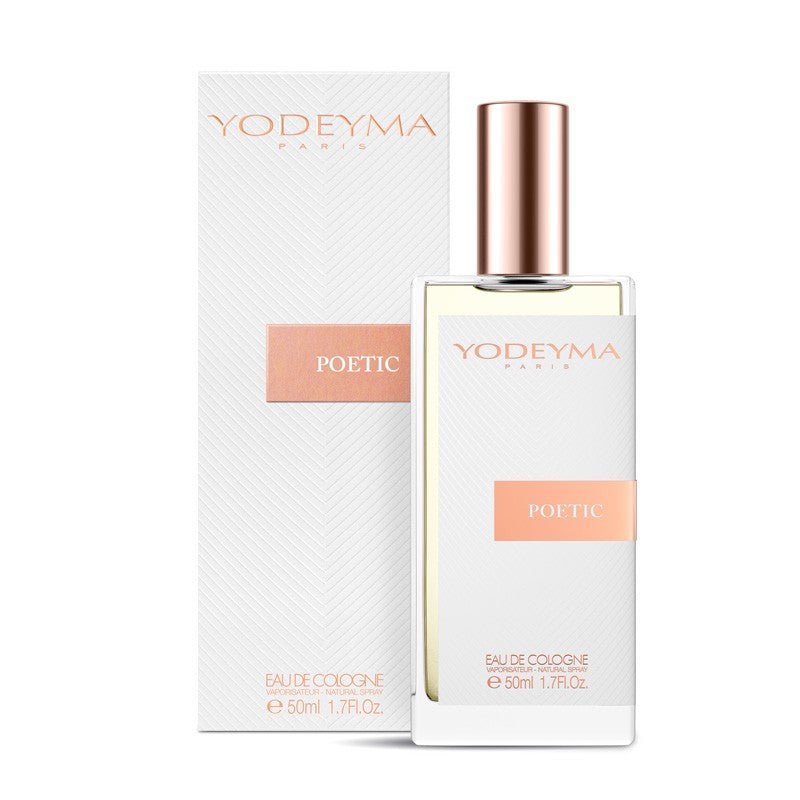 Yodeyma Poetic 50 ml - es EDP női parfüm közepes kiszerelésben, áttetsző üvegben
