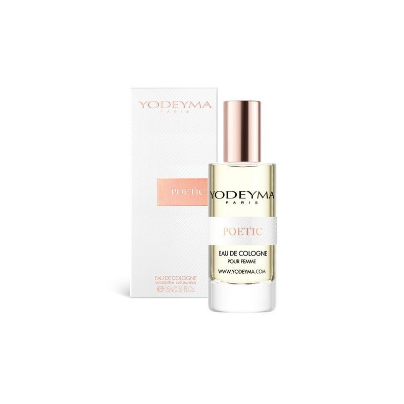 Yodeyma Poetic 15 ml - es EDP női parfüm mini kiszerelésben, áttetsző üvegben