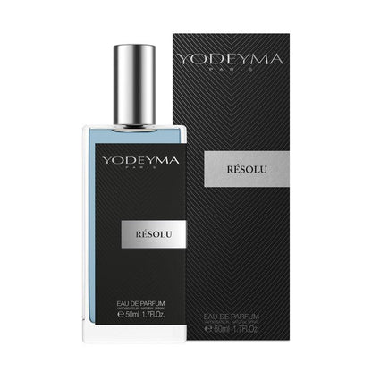 Yodeyma Résolu 50 ml-es EDP férfi parfüm közepes kiszerelésben, áttetsző üvegben