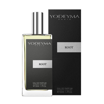 Yodeyma Root 100 ml-es EDP férfi parfüm nagy kiszerelésben, áttetsző üvegben