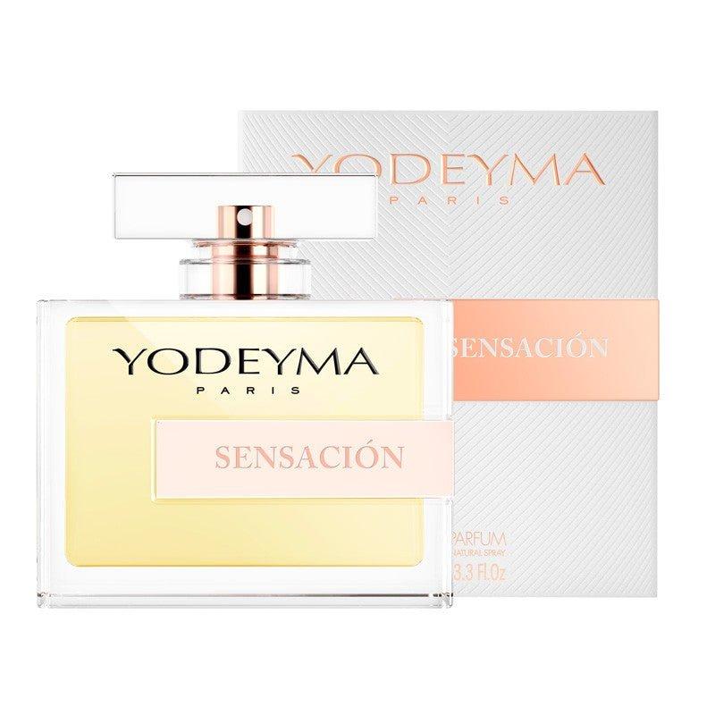 Yodeyma Sensacion 100 ml-es EDP női parfüm nagy kiszerelésben, áttetsző üvegben