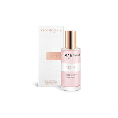Yodeyma Temis 15 ml-es EDP női parfüm mini kiszerelésben, áttetsző üvegben