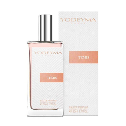 Yodeyma Temis 50 ml-es EDP női parfüm közepes kiszerelésben, áttetsző üvegben