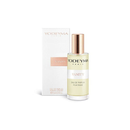 Yodeyma Vanity 15 ml - es EDP női parfüm mini kiszerelésben, áttetsző üvegben