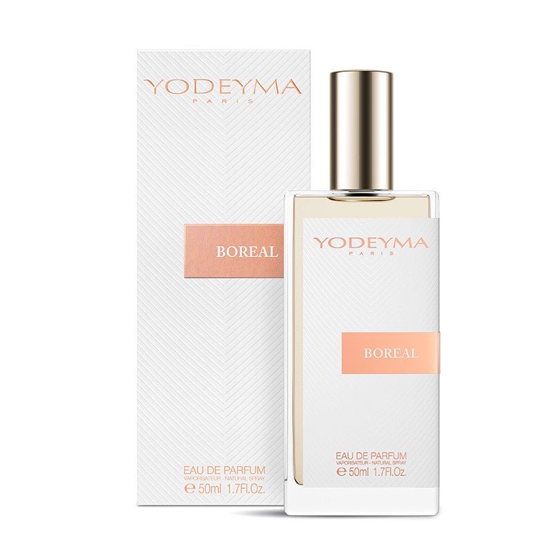 Yodeyma Boreal parfüm, 50 ml-es EDP, nagy kiszerelésben, áttetsző üvegben