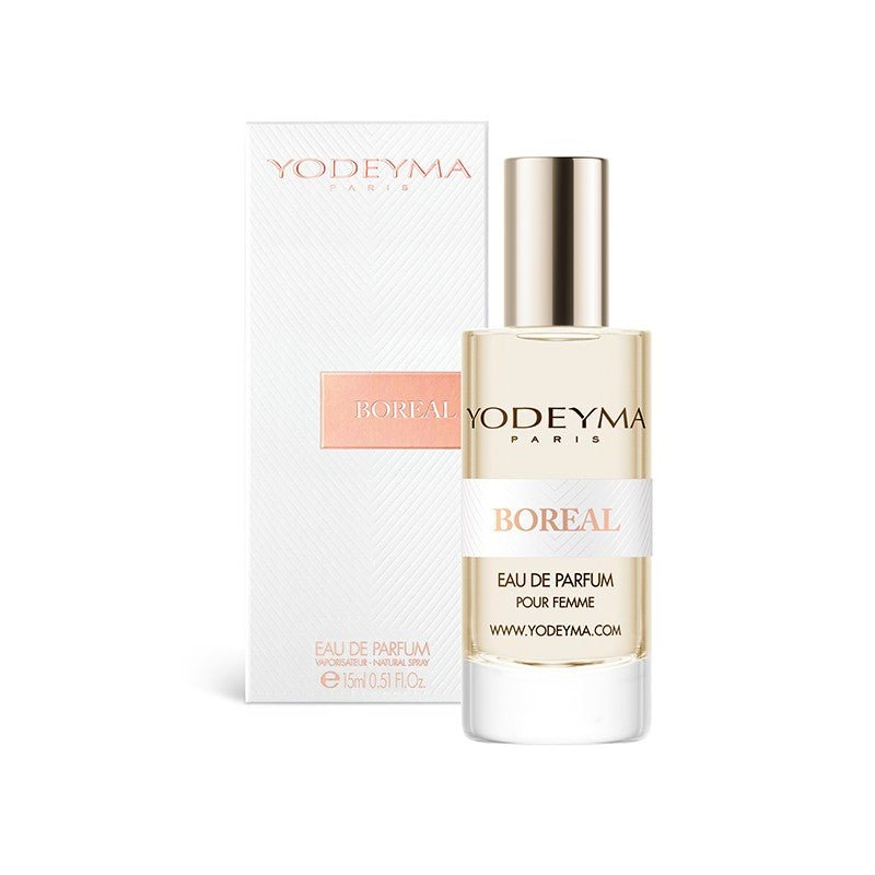 Yodeyma Boreal parfüm, 15 ml-es EDP, nagy kiszerelésben, áttetsző üvegben